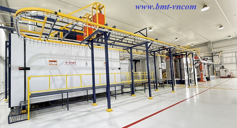 HỆ THỐNG DÂY CHUYỀN SƠN TĨNH ĐIỆN TỰ ĐỘNG